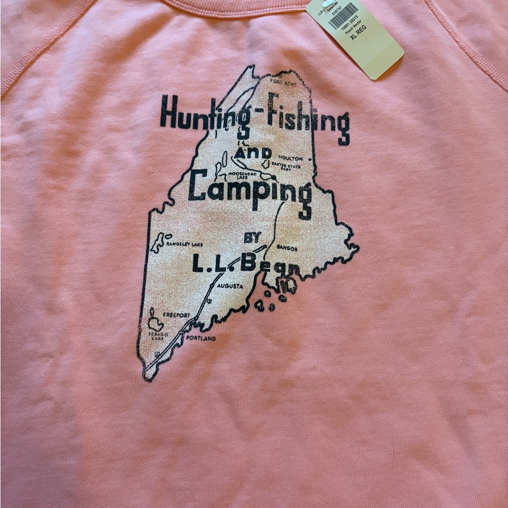 L.L. Bean Pink Graphic Sweatshirt